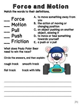 force and motion video for kids